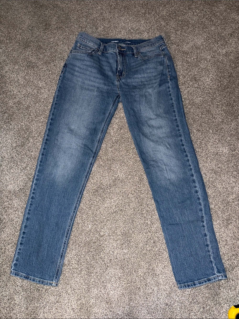 Old Navy Women's Medium Blue Straight-Leg Jeans